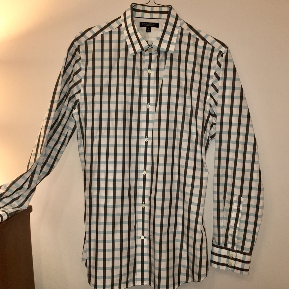 BANANA REPUBLIC Men's Non-Iron Slim Fit Shirt